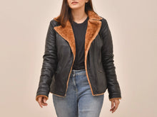 Load image into Gallery viewer, Women's Genuine Leather fur Jacket....Brand new!!!