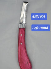 Load image into Gallery viewer, Loop Horse Knife Double Ended Razor Edged J2 Stainless Steel and Sheet Handle