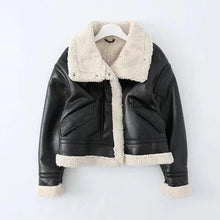 Load image into Gallery viewer, Women’s RAF B3 Shearling Bomber Jacket Genuine Sheepskin Aviator Flying Leather
