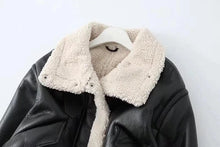 Load image into Gallery viewer, Women’s RAF B3 Shearling Bomber Jacket Genuine Sheepskin Aviator Flying Leather
