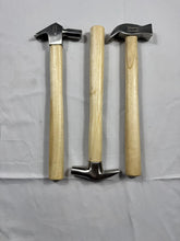 Load image into Gallery viewer, 3 Pieces 12" Horse Hoof Nail Farrier Shoe Wooden Handle Octagon Driving Hammer
