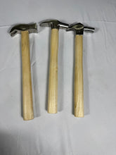 Load image into Gallery viewer, 3 Pieces 12" Horse Hoof Nail Farrier Shoe Wooden Handle Octagon Driving Hammer