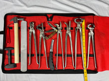 Load image into Gallery viewer, 13 items Heavy Duty Professional Horse Care Farrier Hoof Clincher Tool Kit