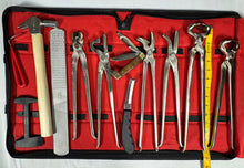 Load image into Gallery viewer, 13 items Heavy Duty Professional Horse Care Farrier Hoof Clincher Tool Kit