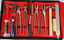 Load image into Gallery viewer, 14 items Heavy Duty Professional Horse Care Farrier Hoof Clincher Tool Kit