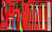 Load image into Gallery viewer, 13 items Heavy Duty Professional Horse Care Farrier Hoof Clincher Tool Kit