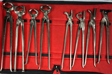 Load image into Gallery viewer, 9 items Heavy Duty Professional Horse Care Farrier Hoof Clincher Tool Kit