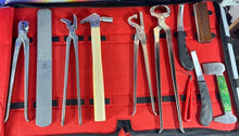Load image into Gallery viewer, Horse Care &amp; Grooming Hoof Rasps Farrier Tools 11 items Heavy Duty Professional Horse Care Farrier Tool Kit Hoof Clincher RASP (Copy)